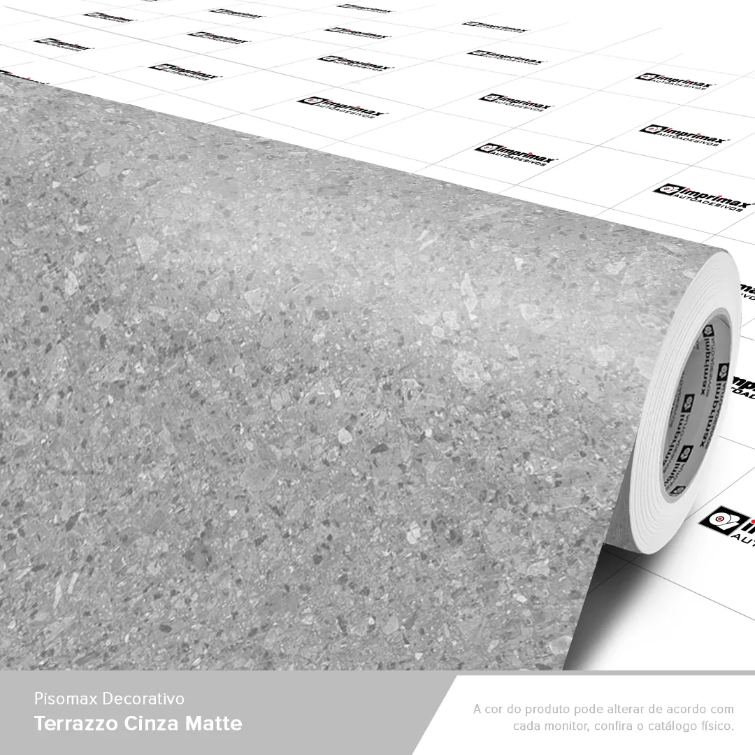 VINIL PISOMAX TERRAZZO CINZA MATTE